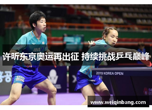 许昕东京奥运再出征 持续挑战乒乓巅峰 许昕东京奥运再出征 持续挑战乒乓巅峰